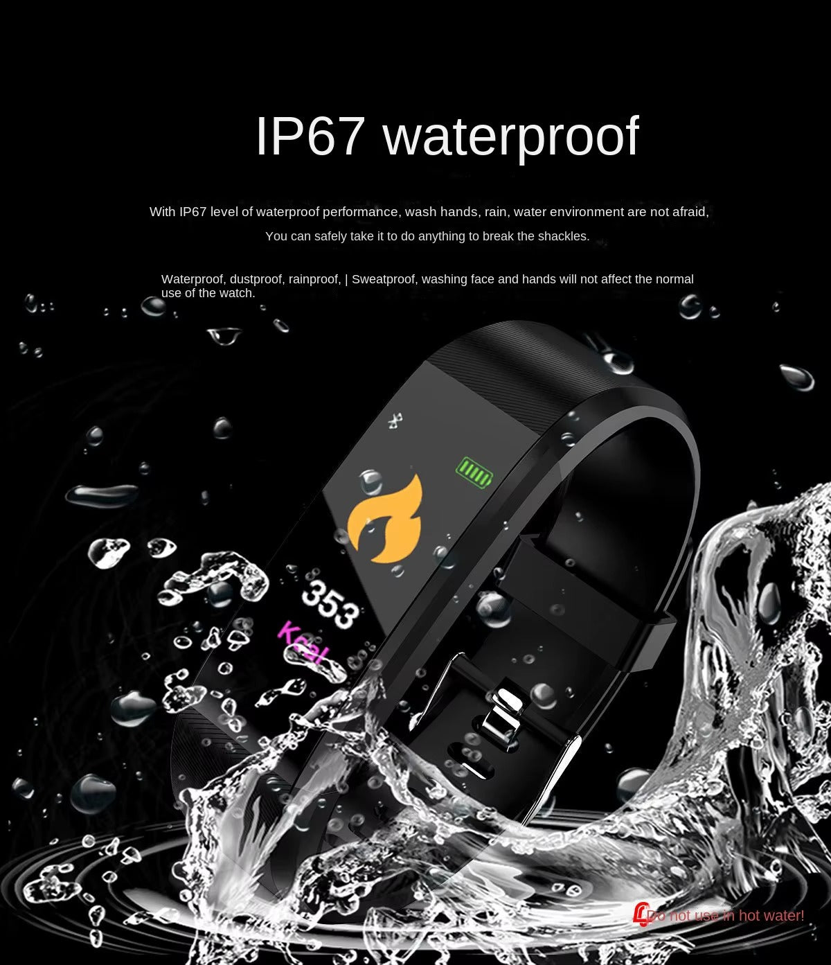 Smartwatch intelligente con funzione di monitoraggio della pressione sanguigna sistema android